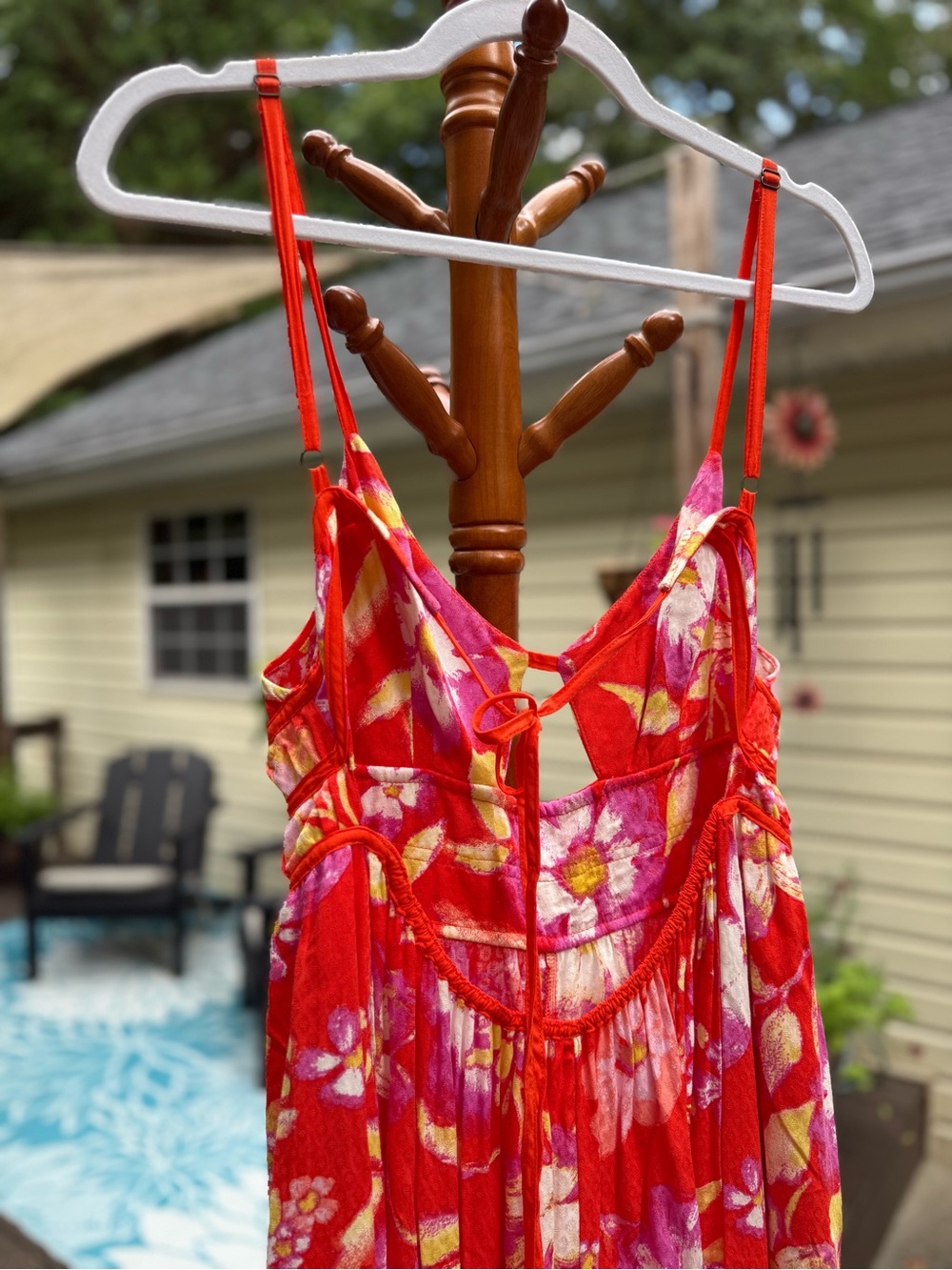 Free People Red Floral Maxi Dress - Picture 10 of 12